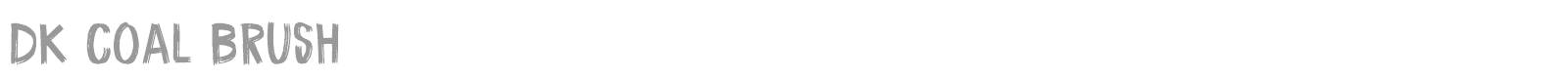DK Coal Brush font preview